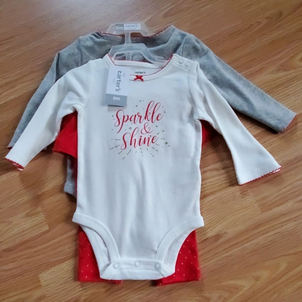 ❤Carter's 3 piece Christmas set - 6 mths